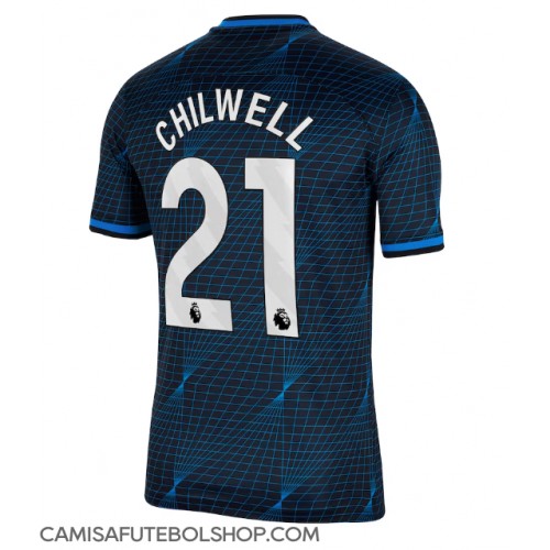 Camisa de time de futebol Chelsea Ben Chilwell #21 Replicas 2º Equipamento 2023-24 Manga Curta